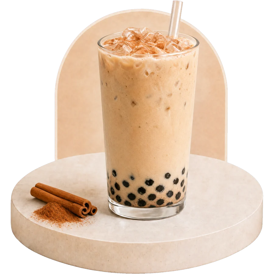 Cinnamon Sahlab boba drink