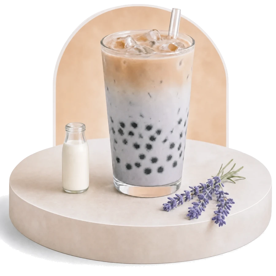 Earl Grey Lavender boba drink