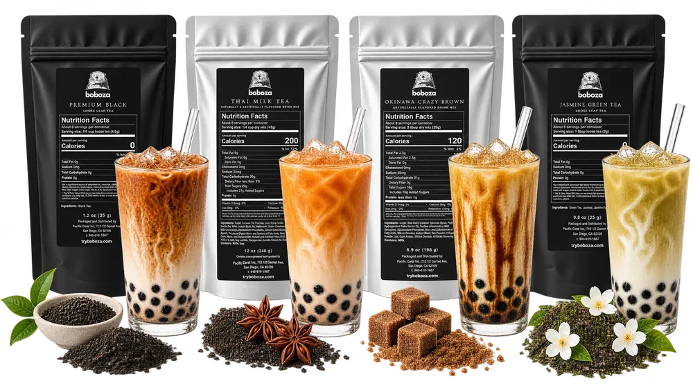 Milk Tea Classics kit flavors